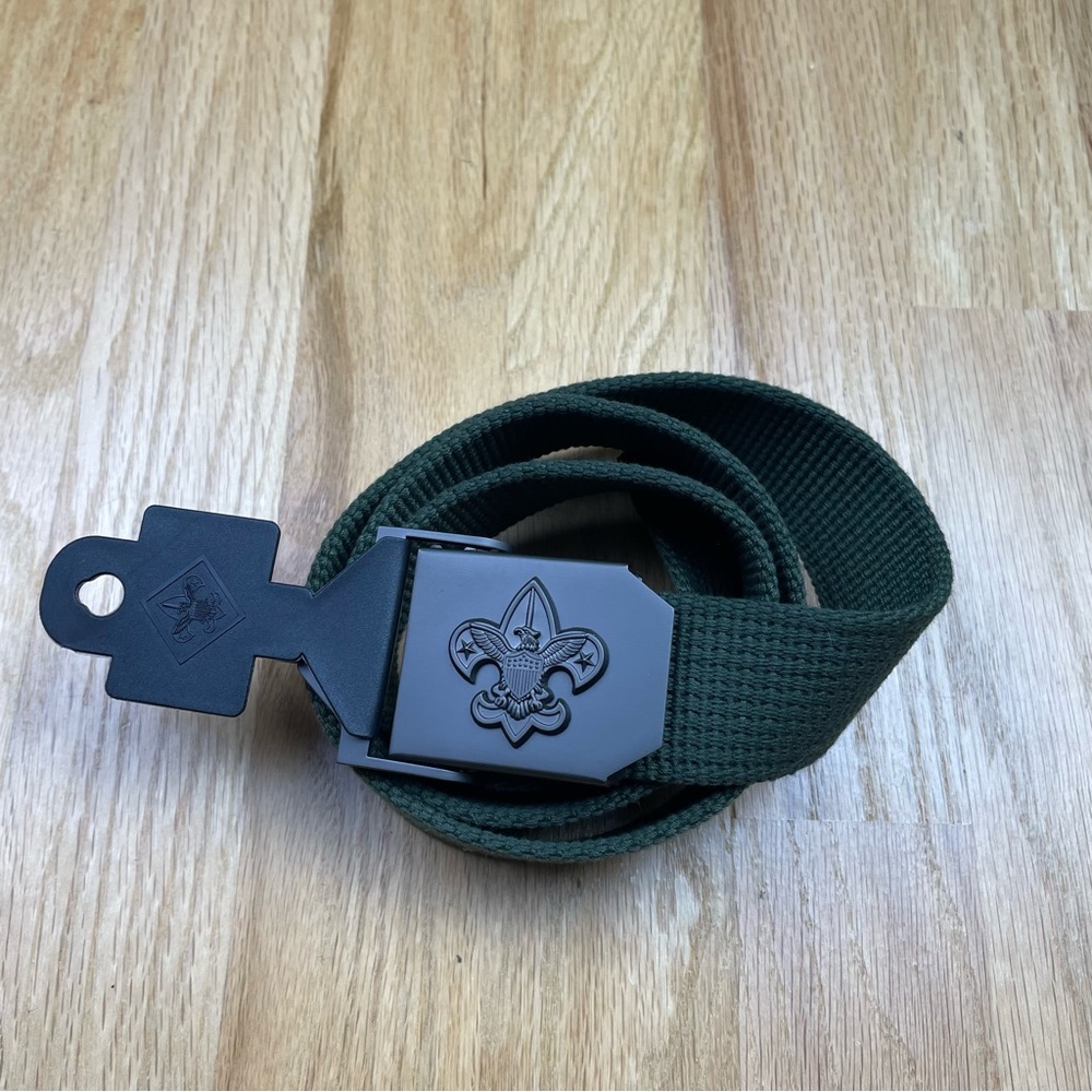 Boy Scouts of America Olive Green Web Belt Size Medium/Large 42 in